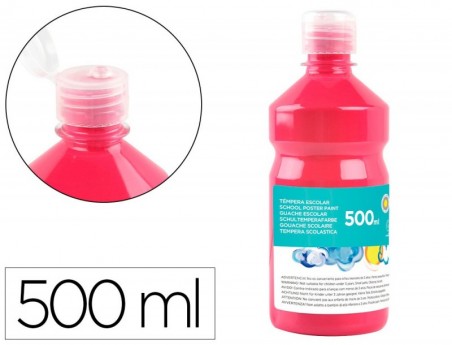 GUACHE ESCOLAR LIDERPAPEL 500 ML FUCSIA