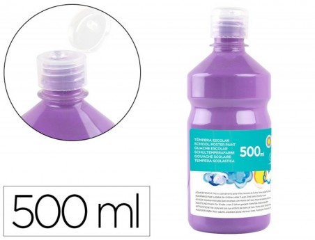 GUACHE ESCOLAR LIDERPAPEL 500 ML LILAS