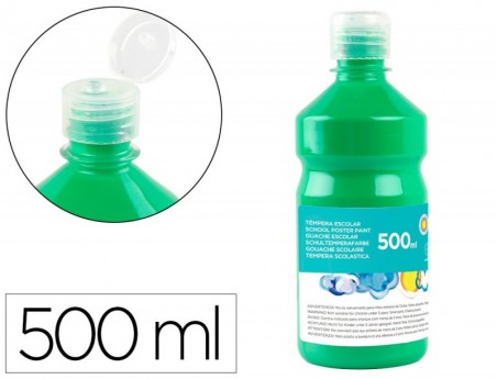 GUACHE ESCOLAR LIDERPAPEL 500 ML VERDE