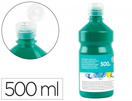 GUACHE ESCOLAR LIDERPAPEL 500 ML VERDE ESCURO