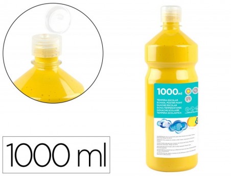 GUACHE ESCOLAR LIDERPAPEL 1000 ML AMARELO