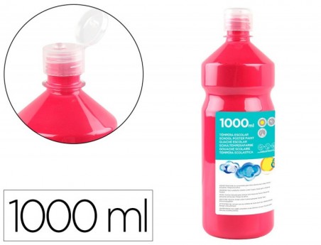 GUACHE ESCOLAR LIDERPAPEL 1000 ML FUCSIA
