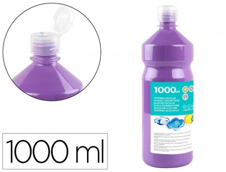 GUACHE ESCOLAR LIDERPAPEL 1000 ML LILAS
