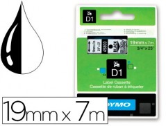 FITA DYMO PRETO TRANSPARENTE 19MM X 7 MT D1