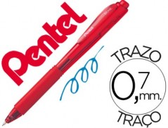12un ESFEROGRAFICA RETRATIL PENTEL BK440 VERMELHA