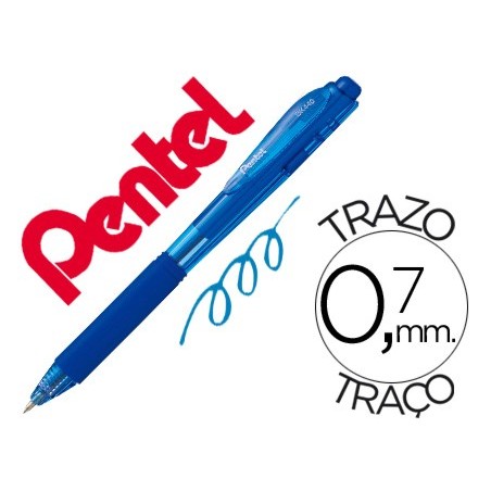 12un ESFEROGRAFICA RETRATIL PENTEL BK440 AZUL