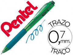 12un ESFEROGRAFICA RETRATIL PENTEL BK440 VERDE