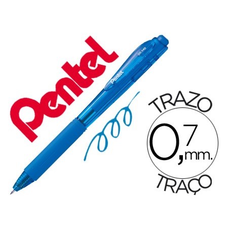 12un ESFEROGRAFICA RETRATIL PENTEL BK440 AZUL CEU