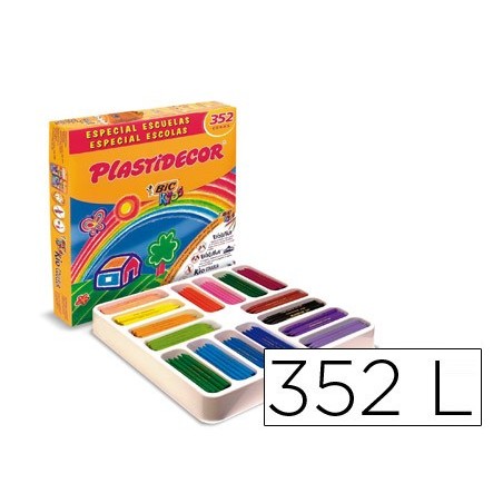 LAPIS DE CERA PLASTIDECOR CAIXA DE 352 CORES