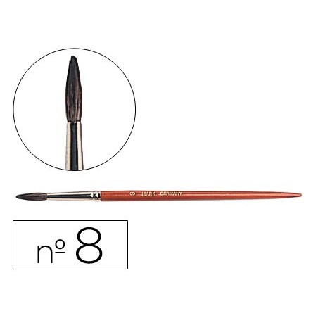 12un PINCEL AGUARELA LIDERPAPEL N. 8