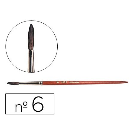 12un PINCEL AGUARELA LIDERPAPEL N. 6