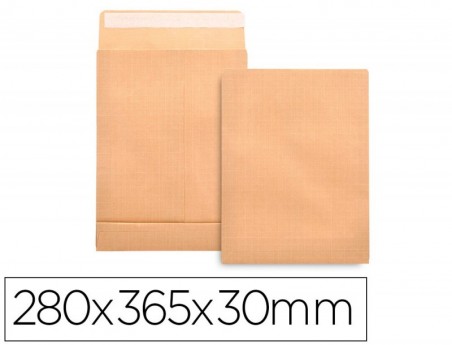 ENVELOPE LIDERPAPEL BOLSA FOLE KRAFT 280X365X30MM COM ABA EM