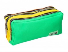 ESTOJO ESCOLAR LIDERPAPEL RETANGULAR 3 BOLSOS COR PASTEL 195