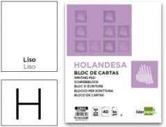 20un BLOCO CARTAS 40 FLS 210X275MM LISO