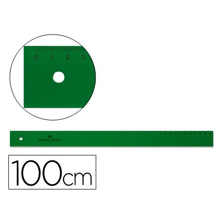 REGUA PLASTICO FABER 100 CM