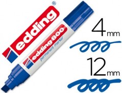 5un MARCADOR EDDING MARCADOR PERMANENTE 800 AZUL -PONTA BISE