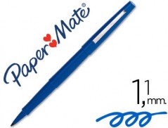 12un MARCADOR PAPER MATE FUTURA NYLON 3103-1 AZUL