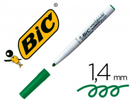 12un MARCADOR BIC VELLEDA PARA QUADRO BRANCO - VERDE PONTA R
