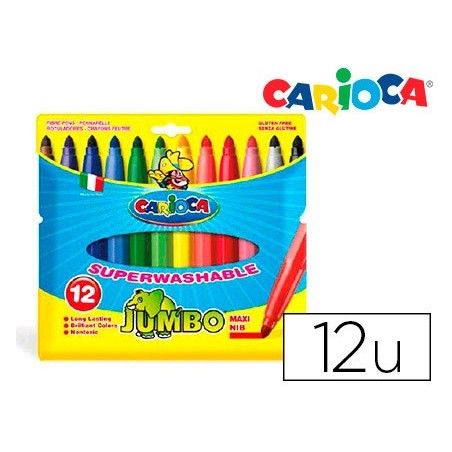 MARCADOR JUMBO CARIOCA 12 UNIDADES