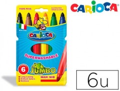 MARCADOR JUMBO CARIOCA 6 UNIDADES