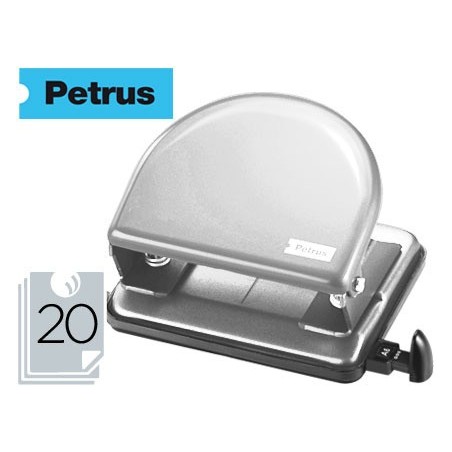 PERFURADOR METALICO PETRUS 52, CAP. 20 FOLHAS - CROMADO
