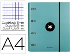 PASTA COM RECARGA E ABA LIDERPAPEL ANTARTIK A4 QUADRICULA 5M