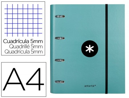 PASTA COM RECARGA E ABA LIDERPAPEL ANTARTIK A4 QUADRICULA 5M