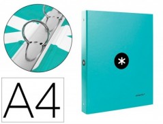 PASTA LIDERPAPEL ANTARTIK A4 FORRADA 4 ANEIS 25 MM REDONDOS