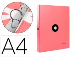 PASTA LIDERPAPEL ANTARTIK A4 FORRADA 4 ANEIS 25 MM REDONDOS