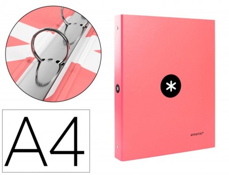 PASTA LIDERPAPEL ANTARTIK A4 FORRADA 4 ANEIS 25 MM REDONDOS