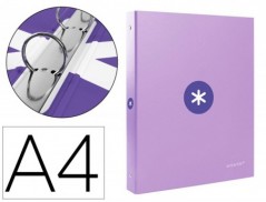 PASTA LIDERPAPEL ANTARTIK A4 FORRADA 4 ANEIS 25 MM REDONDOS