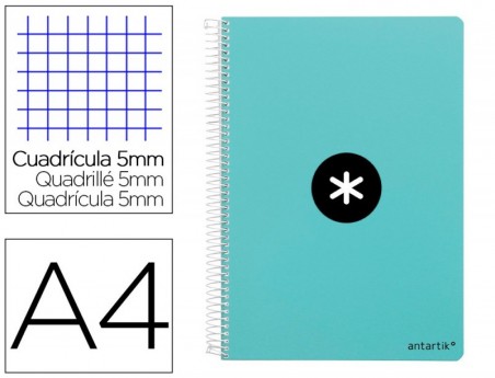 CADERNO ESPIRAL LIDERPAPEL A4 ANTARTIK CAPA DURA 80F 100 GR