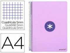CADERNO ESPIRAL LIDERPAPEL A4 ANTARTIK CAPA DURA 80F 100 GR
