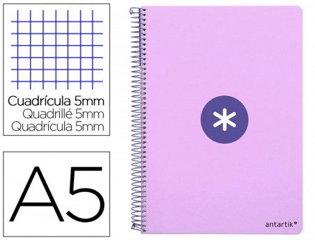 CADERNO ESPIRAL LIDERPAPEL A5 ANTARTIK CAPA DURA 80F 100 GR