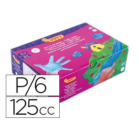 ESTOJO JOVI PINTURA A DEDOS 125 CC 6 CORES SORTIDAS
