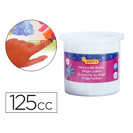 5un ESTOJO JOVI PINTURA A DEDOS 125 CC BRANCO OPACO