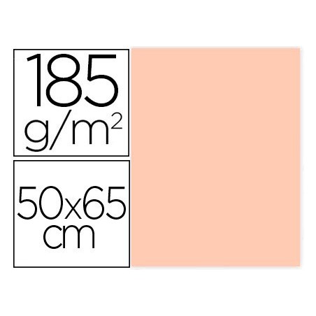 25un CARTOLINA GUARRO CARNE 50X65 CM 185 GR