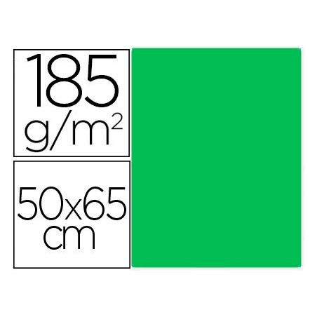 25un CARTOLINA GUARRO KIWI 50X65 CM 185 GR