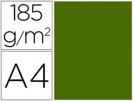 25un CARTOLINA GUARRO VERDE SAFARI 50X65 CM 185 GR