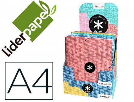 PASTA LIDERPAPEL ANTARTIK COM ELASTICOS A4 3 ABAS CARTAO FOR