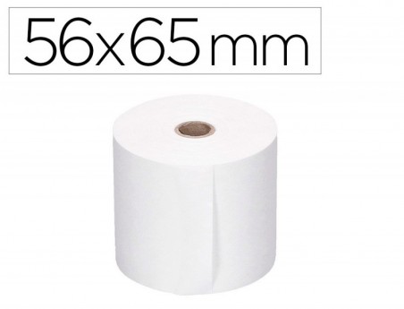 10un ROLOS MAQUINA CALCULADORA 56MMX65MTX12MM