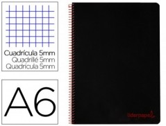 CUADERNO ESPIRAL LIDERPAPEL A6 MICRO WONDER TAPA PLASTICO 12