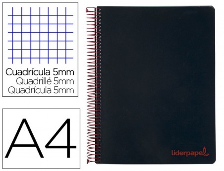 CADERNO ESPIRAL LIDERPAPEL A4 MICRO WONDER CAPA PLASTICO 120