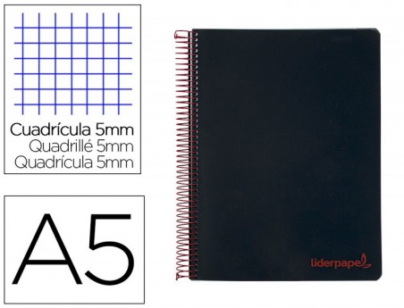 CADERNO ESPIRAL LIDERPAPEL A5 MICRO WONDER CAPA PLASTICO 120