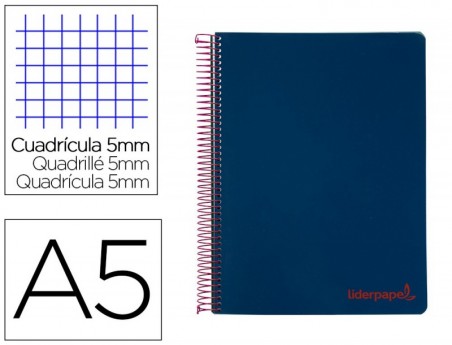 CADERNO ESPIRAL LIDERPAPEL A5 MICRO WONDER CAPA PLASTICO 120