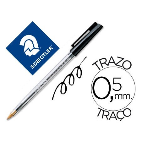 50un ESFEROGRAFICA STAEDTLER STICK PRETA