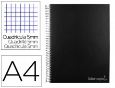 CUADERNO ESPIRAL LIDERPAPEL A4 MICRO JOLLY TAPA FORRADA 140H