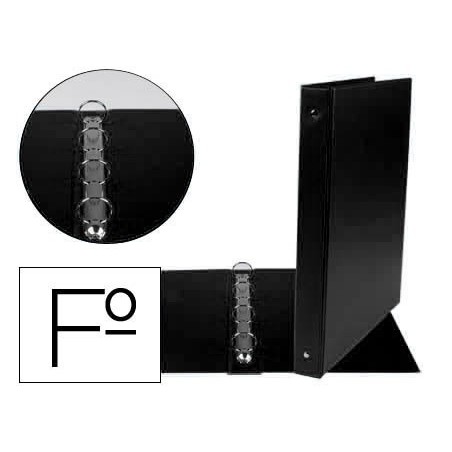 PASTA LIDERPAPEL 4 ANEIS 25 MM REDODAS PLASTICO FOLIO COR PR