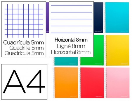 CADERNO ESPIRAL LIDERPAPEL A4 MICRO JOLLY MULTIDISCIPLINA CA