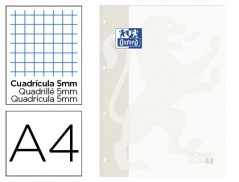 RECARGA COR OXFORD DIN A4 80 FOLHAS QUADRICULA 5 MM 4 FUROS